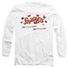 Dubble Bubble A Gum And A Candy Mens Long Sleeve Shirt White Officially Licensed