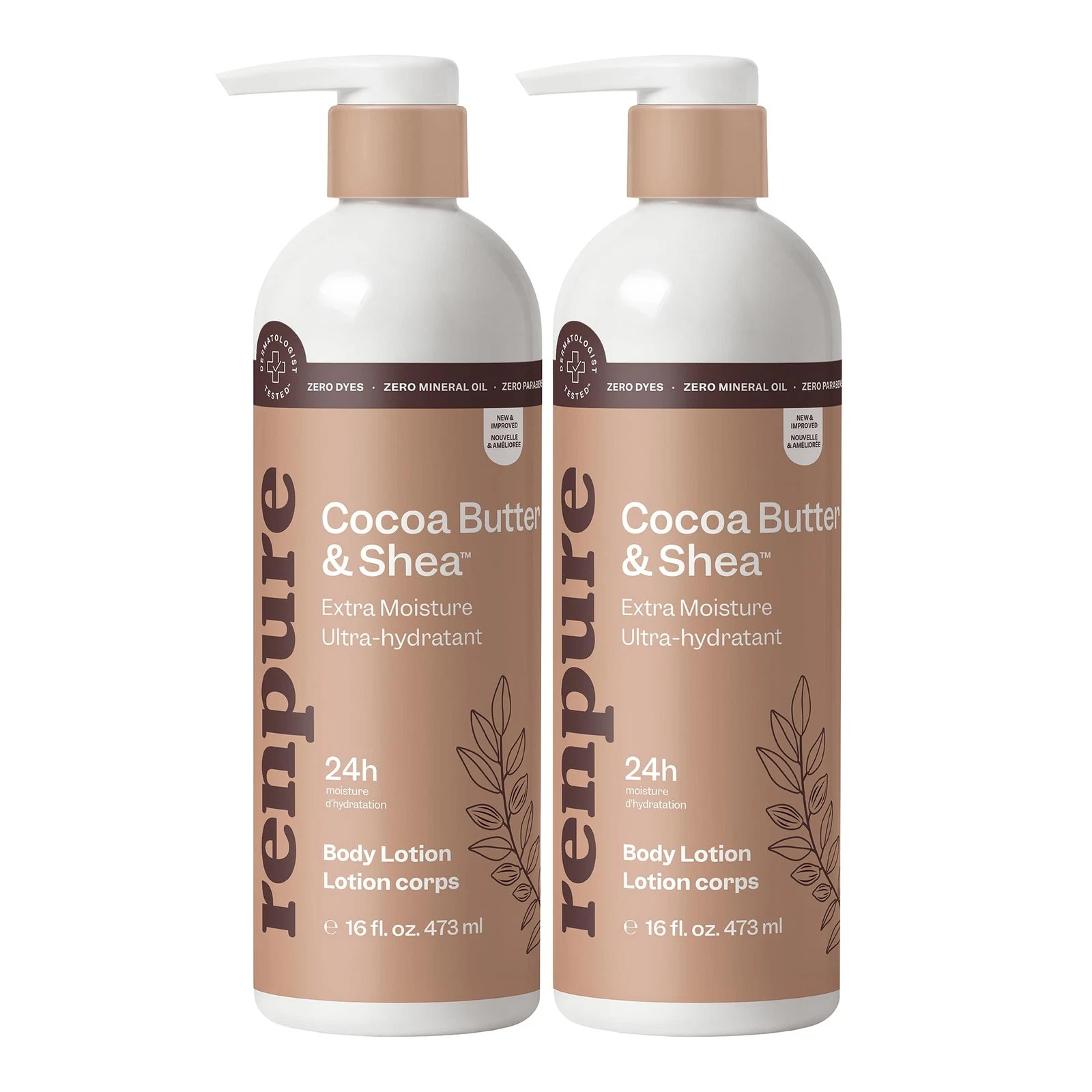 Cocoa Butter & Shea Butter Ultra-Hydrating Body Lotion – 24HR Moisturization ...