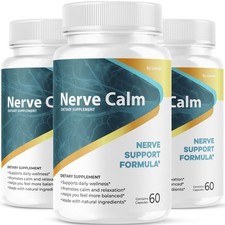 (3 Pack) Nerve Calm Capsules – Official NerveCalm Premium Formula, 90 Capsules