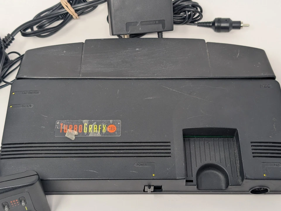 NEC TurboGrafx 16 Gaming Console W/ OEM Controller & All Necessary Cables - Image 3 of 4