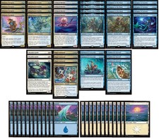 Mazzo Azorius Merfolk Magic the Gathering - Lorwyn - Blu Bianco - MTG - 60 carte!