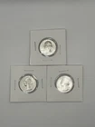 3x 1945 Washington Quarter 90% Silver US Coin Circulated