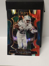 2025 Panini Select Football Red And Black Wave De'Von Achane #81