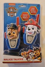 Nickelodeon Paw Patrol Chase  Marshall 2-Way Radios 750 Ft Walkie Talkie Blue