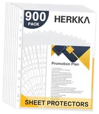 Sheet Protectors,  Heavy Duty Clear Plastic Page Protectors Sheet 900 Pack