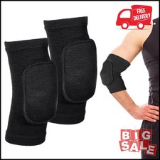 1 Pair Elbow Pads for Volleyball Sports, Breathable Padded Arm Protectors