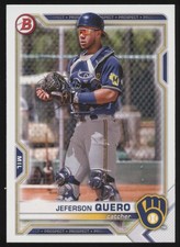 2021 Bowman Draft #BD-183 Jeferson Quero  Milwaukee Brewers