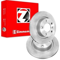 2X Zimmermann Coat Z Bremsscheiben 264Mm Voll Hinten Passend FÜR Opel Adam Corsa
