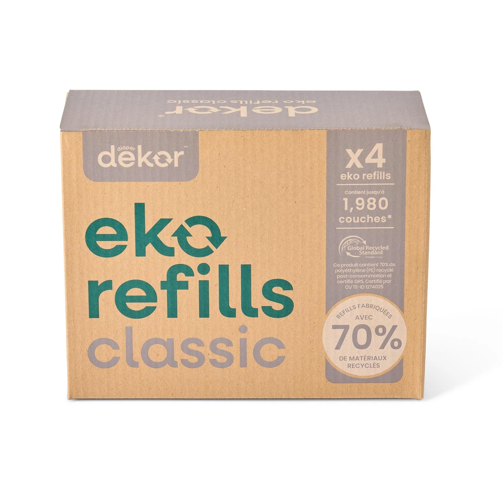 Classic Diaper Pail Refills 4 Count Unscented | Economical | Easy Replace