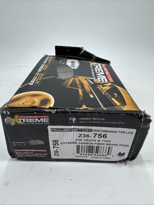 Power Stop Z36-756 Front Z36 Truck and Tow Carbon Fiber Ceramic Brake Pads