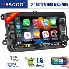 7" Car Stereo Radio GPS Apple Carplay Android 13 For VW Volkswagen Jetta Passat