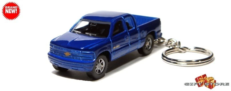 🎁🎁RARE KEYCHAIN BLUE CHEVY SILVERADO 1500 TRUCK CUSTOM Ltd. Ed. GREAT GIFT🎁🎁 - Image 3 of 4