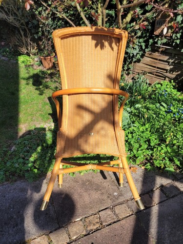 4 Stück Lloyd Loom Armlehnstühle - Bild 3 von 4