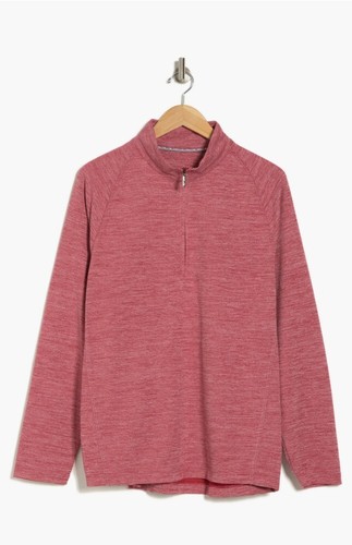 Tommy Bahama Mens Play Action 1/2 Zip Pullover Chili Pepper Red Small Islandzone - Picture 3 of 3