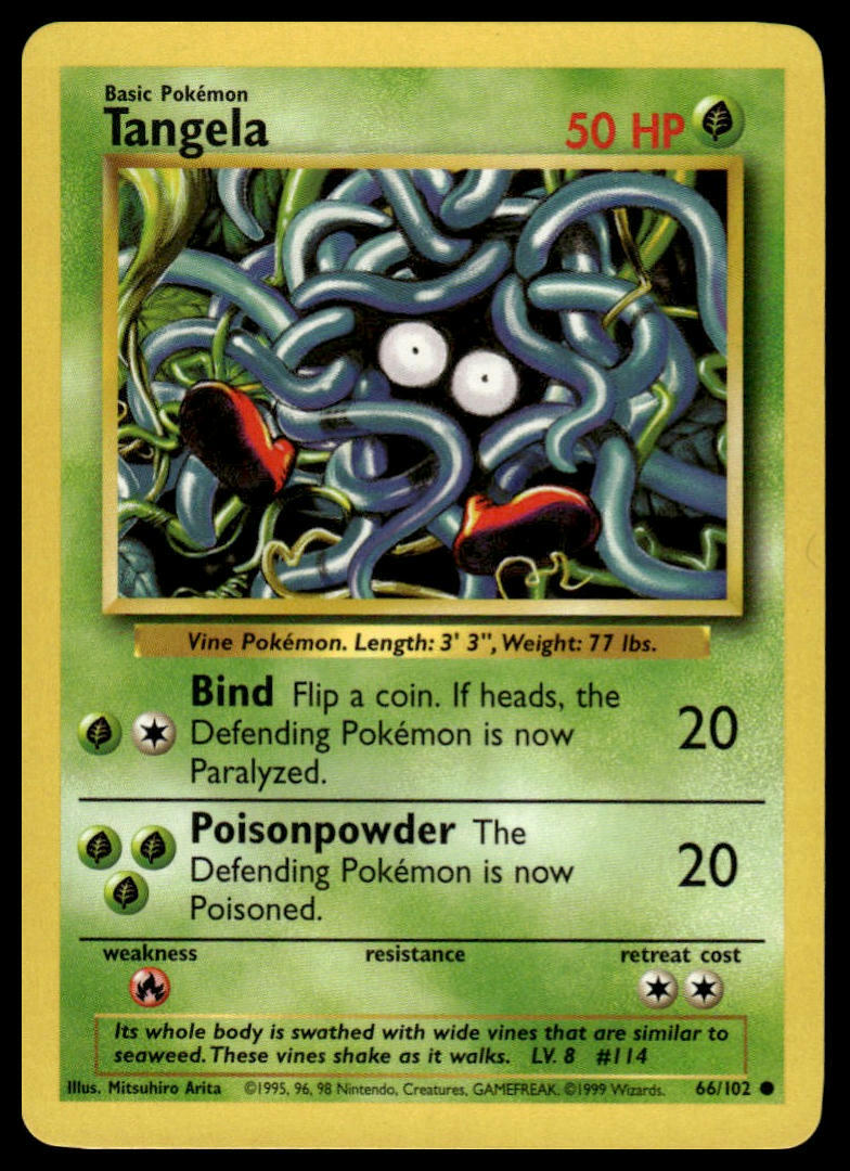 Pokemon Base Set 66/102 Tangela