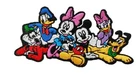 Mickey Mouse and Friends Embroidered 4" Wide Iron on Patch