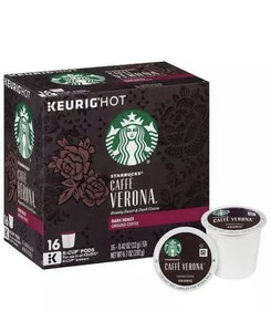 starbucks caffe verona dark roast k cups