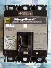 USED SQUARE D MAG GARD CIRCUIT BREAKER 7AMP FAP3600712M FREE SHIPPING! 
