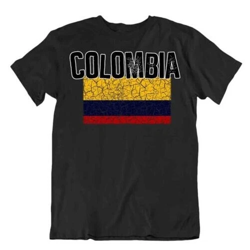 Flagge T-Shirt Kolumbien Mode Country Andenken Geschenk Pride Logo - Bild 1 von 1