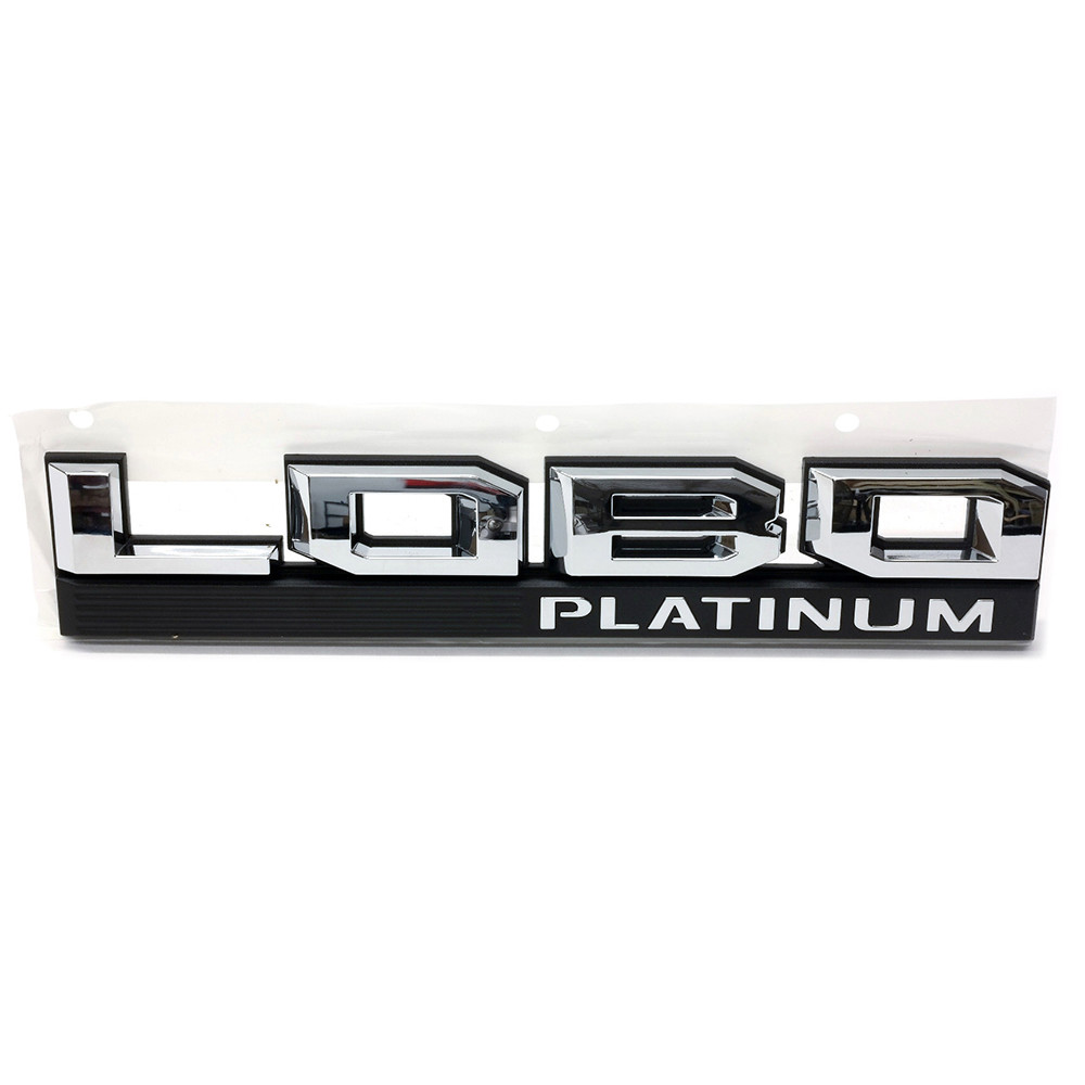 OEM NEW Left Driver Fender Emblem LOBO PLatinum Chrome 15-16 F-150