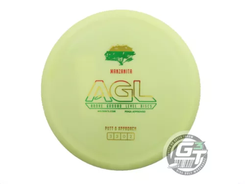 NEW Above Ground Level Alpine Manzanita 174g Yellow Rasta Foil Putter Golf Disc