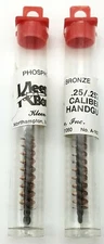 Lot of 2 KleenBore .25/.257 Caliber Handgun Brushes, Bronze, A-162 