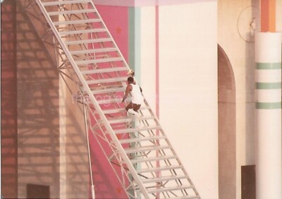 1984 OLYMPICS Los Angeles Coliseum FOUND PHOTO Color ORIGINAL Snapshot 55 45 E