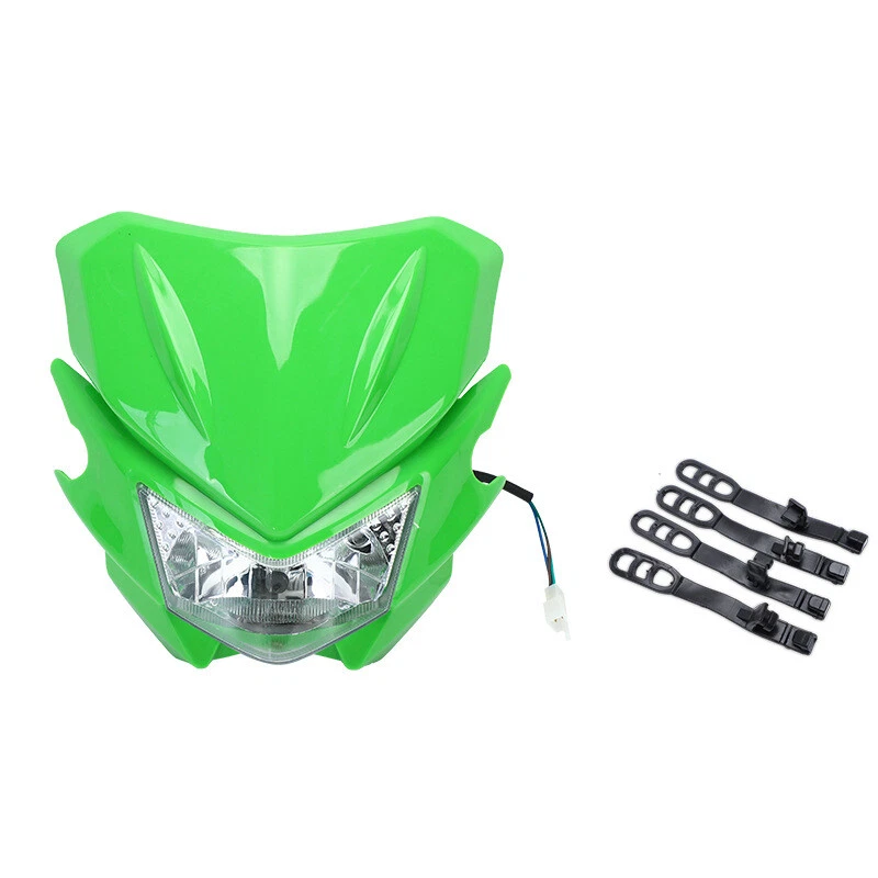 Faro universal para moto de cross para KLX110 KX125 KX450F KX250F KDX200 EE. UU. Foto 3 de 4