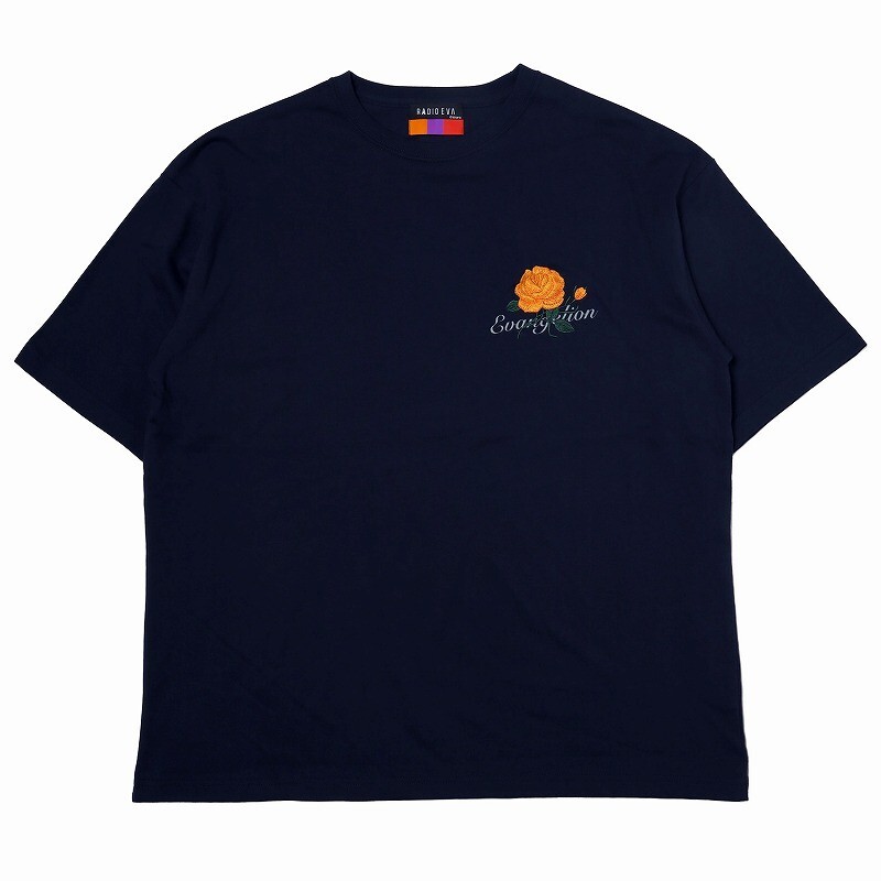 evangelion RADIO EVA A224 EVA-01 Flower Embroidery T-Shirt β