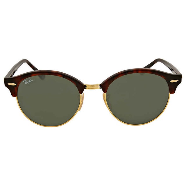 Ray-Ban 4246 990/58 Clubround Sunglasses Tortoise Green Polarized 51mm for  sale online | eBay