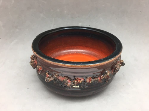 Funi Island Lava Bowl Iceland Ceramic Sigurour Hakon Arnorsson 1970's 5" Vintage