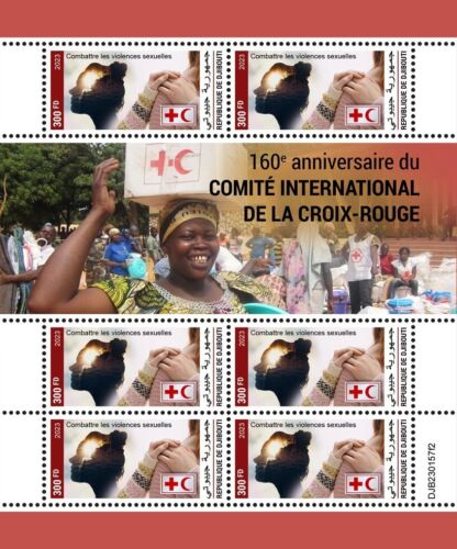 Red Cross 160th Anniversary MNH Stamps 2023 Djibouti M/S - Picture 1 of 1