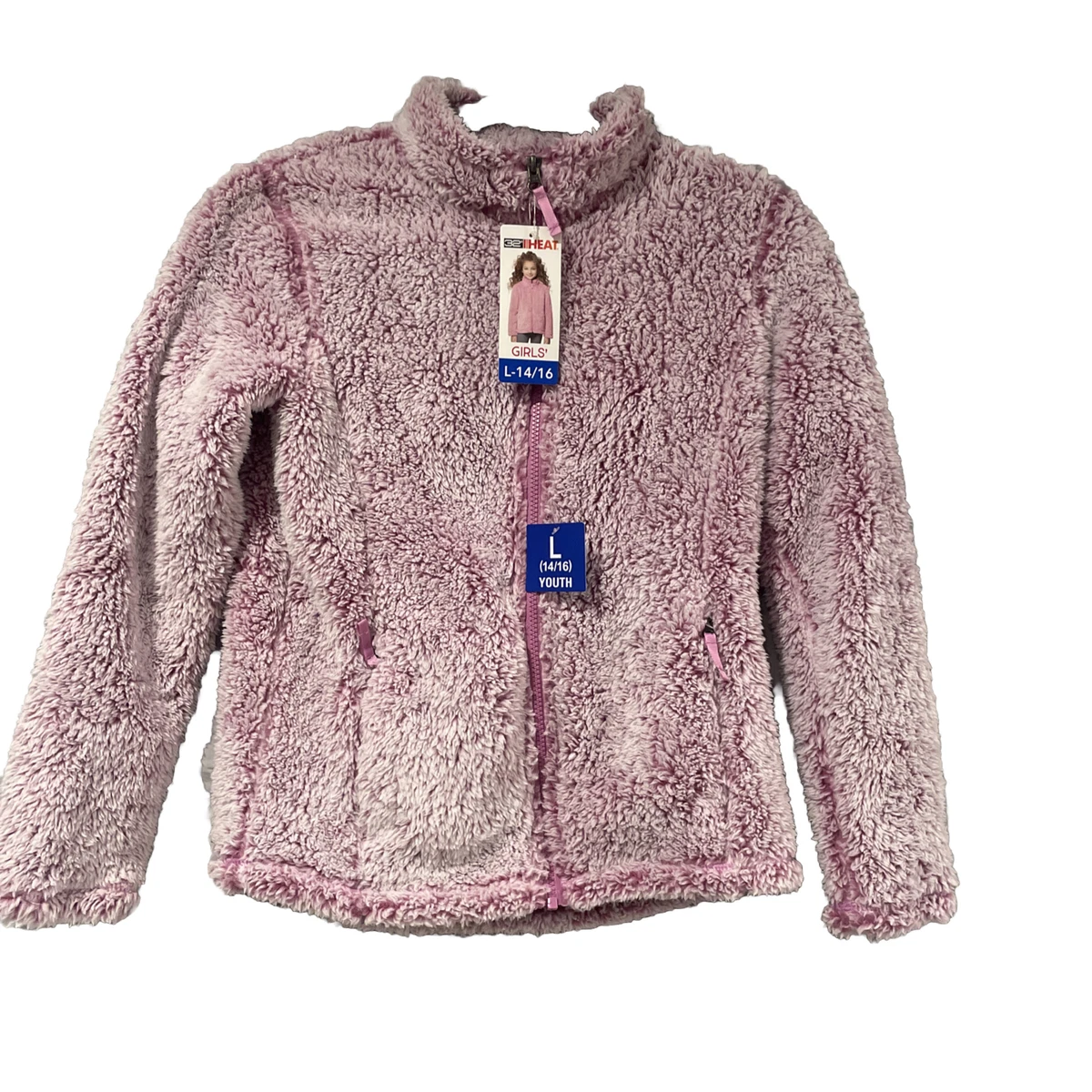 Girls pink fleece jacket sale