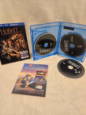 The Hobbit: The Desolation of Smaug (Blu-ray/DVD, 2014, 3-Disc Set, Canadian)
