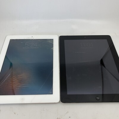 *READ DESCRIPTION* Lot of 2 Apple iPad 3rd Gen (Model A1430 + A1395) #98