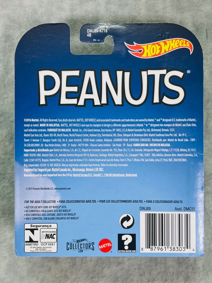 🔥🔥🔥Hot Wheels 2017 Peanuts Snoopy Retro Entertainment H26🔥🔥🔥 Foto 3 de 3