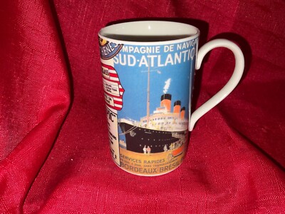 Dunoon Becher - Great Journeys - Ocean Cruise Liners - Tee Kaffee Tasse - Steinzeug