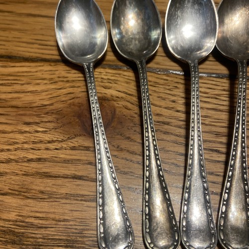 TEELÖFFEL SILBER TELLER 6 VINTAGE EPNS TEELÖFFEL 5" lang - Bild 2 von 4