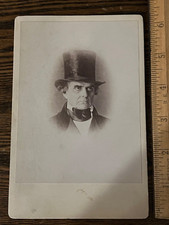 1860s US Senator Daniel Webster Dartmouth College cabinet card photograph