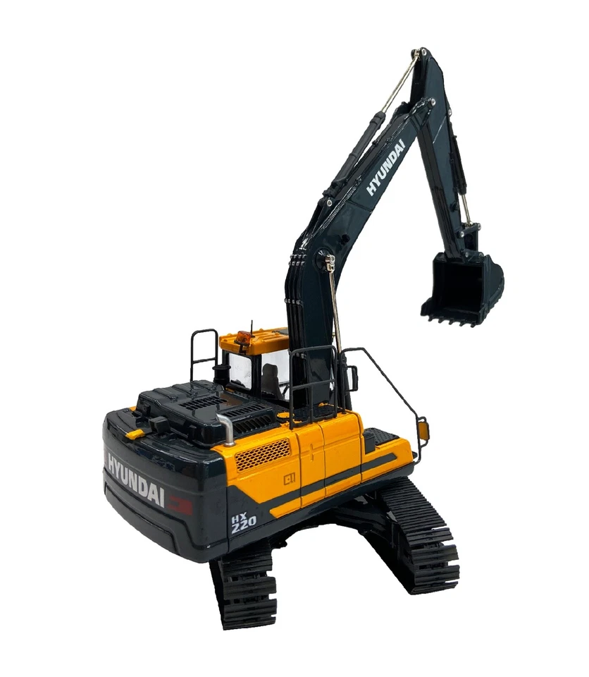 HYUNDAI 1/35 Nuevo HX220 Excavadora Die-Cast Construcción Miniatura Alta Calidad Foto 4 de 4