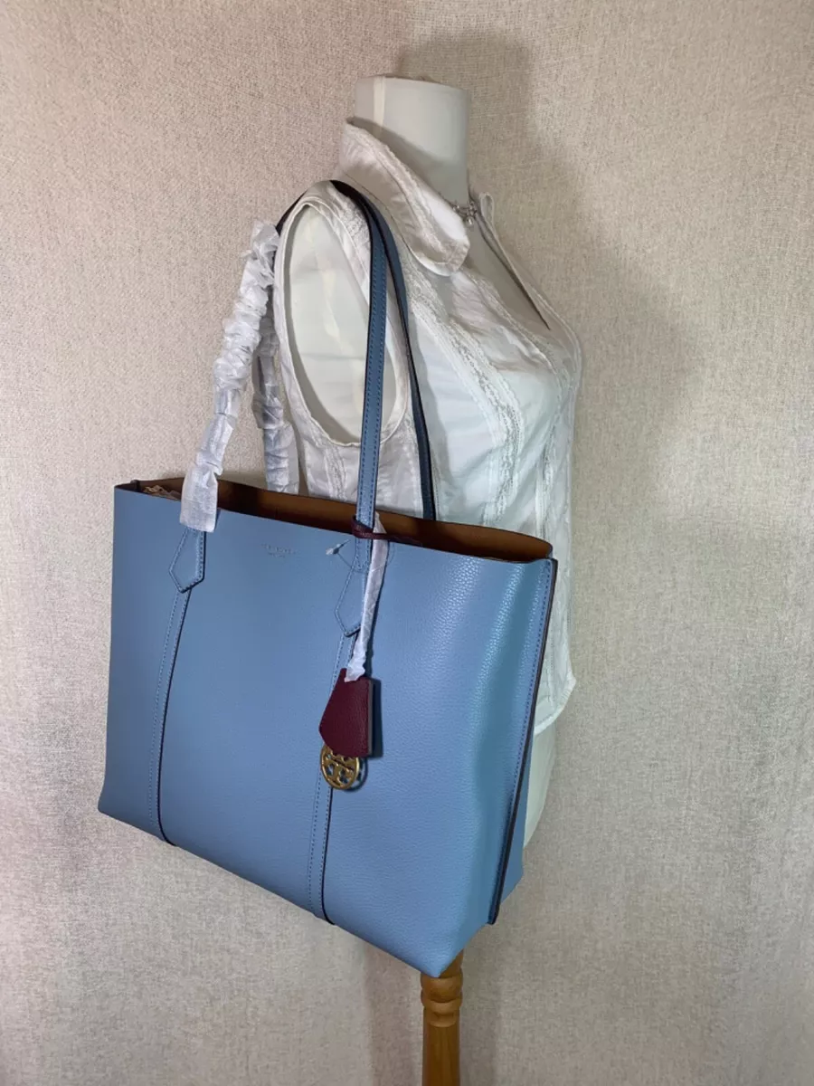 Tory burch blue tote cheap