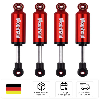 RC Stoßdämpfer Set | 110mm Rot | Axial SCX10 kompatibel