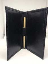Eversharp Black Leather Card Holder with Mini Pen Modern Style Pen with Box