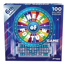 Wheel of Fortune Game 6th Edition with 100 New Puzzles for 2 to 4 Players