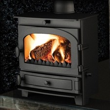 Hunter Kestrel Stove Glass - 363mm x 215mm (Top Corners Cut) Schott Robax HD