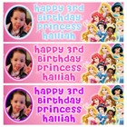 PRINCESSES Photo Personalised Birthday Banners - Disney Princesses Party Banners