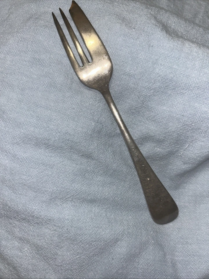 Horquilla colonial de plata de ley 1,9 libras Foto 2 de 2