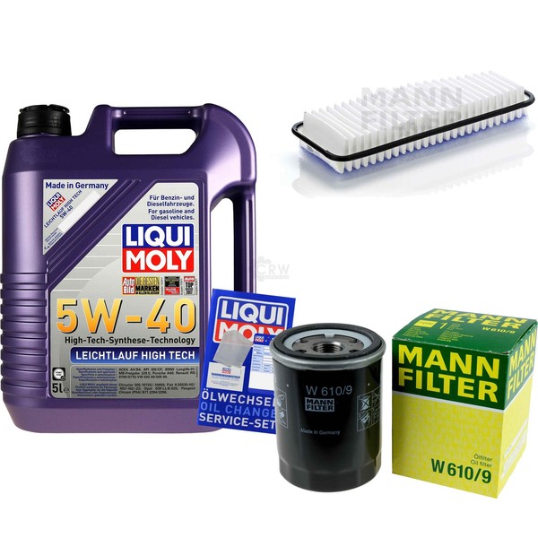 Mann Inspektionspaket 5L Liqui Moly 5W-40 FüR Toyota RAV 4 II 2.0 4WD Previa 2.4-image
