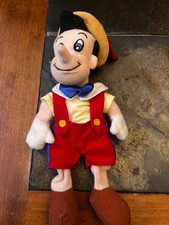 VTG Disney Store Pinocchio 8" Stuffed Bean Bag Plush Toy No Tag 8"