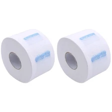 The Shave Factory Neck Strip, 2 Rolls, White - Disposable Barber Paper, Neck Pap